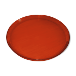 Plateau rond en verre fum�