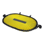 Plateau de service verre et fils scoubidou annes 50