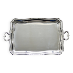 Plateau de service vintage en m�tal argent� guy degrenne