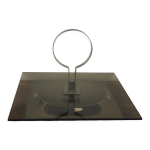 Plateau verre fum et chrome made in france