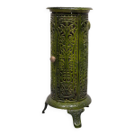 Pole de chauffage franais en fonte maille verte du xixe sicle