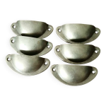 Poignées coquille x6 doré - meuble de métier Poignées coquille x6 doré - meuble de métier