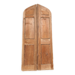 Porte cintre (arrondie) en pin  deux battants - fin xixme