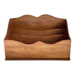 Porte courrier de bureau vintage en bois Porte courrier de bureau vintage en bois