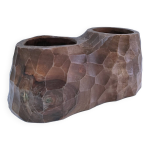 Porte - crayons bois massif sculpt sign vintage