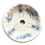 Porte - ponge gien, service  lamballe  en terre de fer bleue