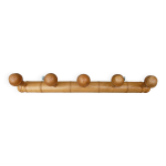 Porte manteau bambou bambou 5 patères Porte manteau bambou bambou 5 patères