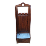 Porte manteau coffre en bois
