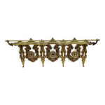 Porte manteau et etagère mural en bronze, vintage, style louis xv Porte manteau et etagère mural en bronze, vintage, style louis xv