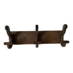Porte manteau mural en bois 3 patères Porte manteau mural en bois 3 patères