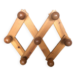 Porte manteau mural extensible 7 patres vintage