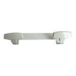 Porte manteau mural métal blanc à 2 patères années 70 Porte manteau mural métal blanc à 2 patères années 70