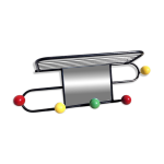 Porte manteaux mural vestiaire annes 60 vintage