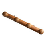 Porte - manteau murale bois verni 4 pat�res, objet ancien