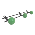 Porte - manteaux patres boules bois vert
