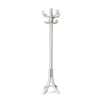 Porte - manteau perroquet 6 patres en htre cintr blanc