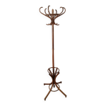 Porte - manteaux perroquet en bois tourn