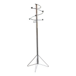 Porte manteau perroquet spirale vintage 1980