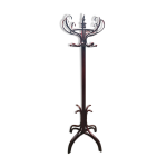 Porte - manteau sur pied bois courb art nouveau