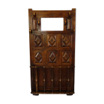 Porte manteaux vestiaire bois sculpt art populaire