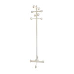 Porte manteaux vintage en bois blanc, 1970 Porte manteaux vintage en bois blanc, 1970