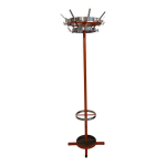 Porte manteaux vintage fer forgé orange et chrome Porte manteaux vintage fer forgé orange et chrome
