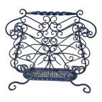 Porte - parapluie fer forg bleu