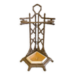 Porte parapluie imitation bambou en fonte maille circa 1930