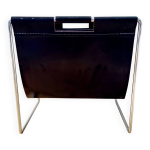 Porte - revues ou bac  journaux en cuir brabantia, annes 1970, pays - bas