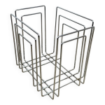Porte revue en mtal chrom par willi glaeser pour tmp annes 80