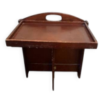 Porte - revue modulable en bois teinté table d appoint astucieuse Porte - revue modulable en bois teinté table d appoint astucieuse