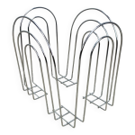 Porte revue postmoderne mtal chrom annes 80
