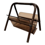 Porte revue rotin et plexiglas marc held