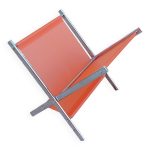 Porte revue vintage chrom et orange anne 70 80