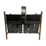 Porte revue vintage en cuir annes 50