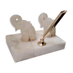 Porte stylo en albtre dcoration bureau