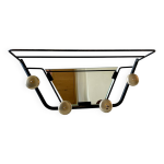 Portemanteau acier vintage annees 60
