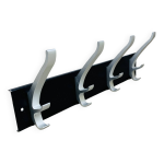 Portemanteau mural 4 patres design modle cyprs d'unilux