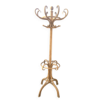 Portemanteau perroquet ancien en bois courb� d�cap�.