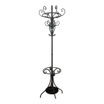 Portemanteau perroquet en mtal