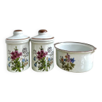Pots c�ramiques fleurs ou herbier