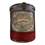 Pot  cirages en verre de h. hupmann