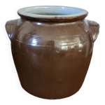 Pot  confit en grs verniss