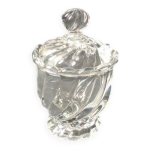 Pot � confiture / pot � moutarde / pot � miel en cristal baccarat des ann�es 1980 avec couvercle, mod�le ...
