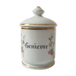 Pot à épices genièvre en porcelaine de france Pot à épices genièvre en porcelaine de france