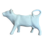 Pot � lait cr�mier fran�ais en porcelaine blanche en forme de vache vi