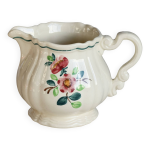 Pot � lait vintage sarreguemines amazonas peint � la main