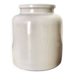 Pot  moutarde en cramique blanche