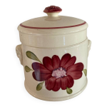 Pot sarreguemines peint a la main