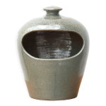 Pot  sel mural ou  poser en cramique annes 70